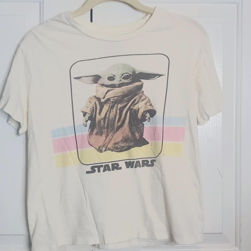 Starwars kids baby yoda tee